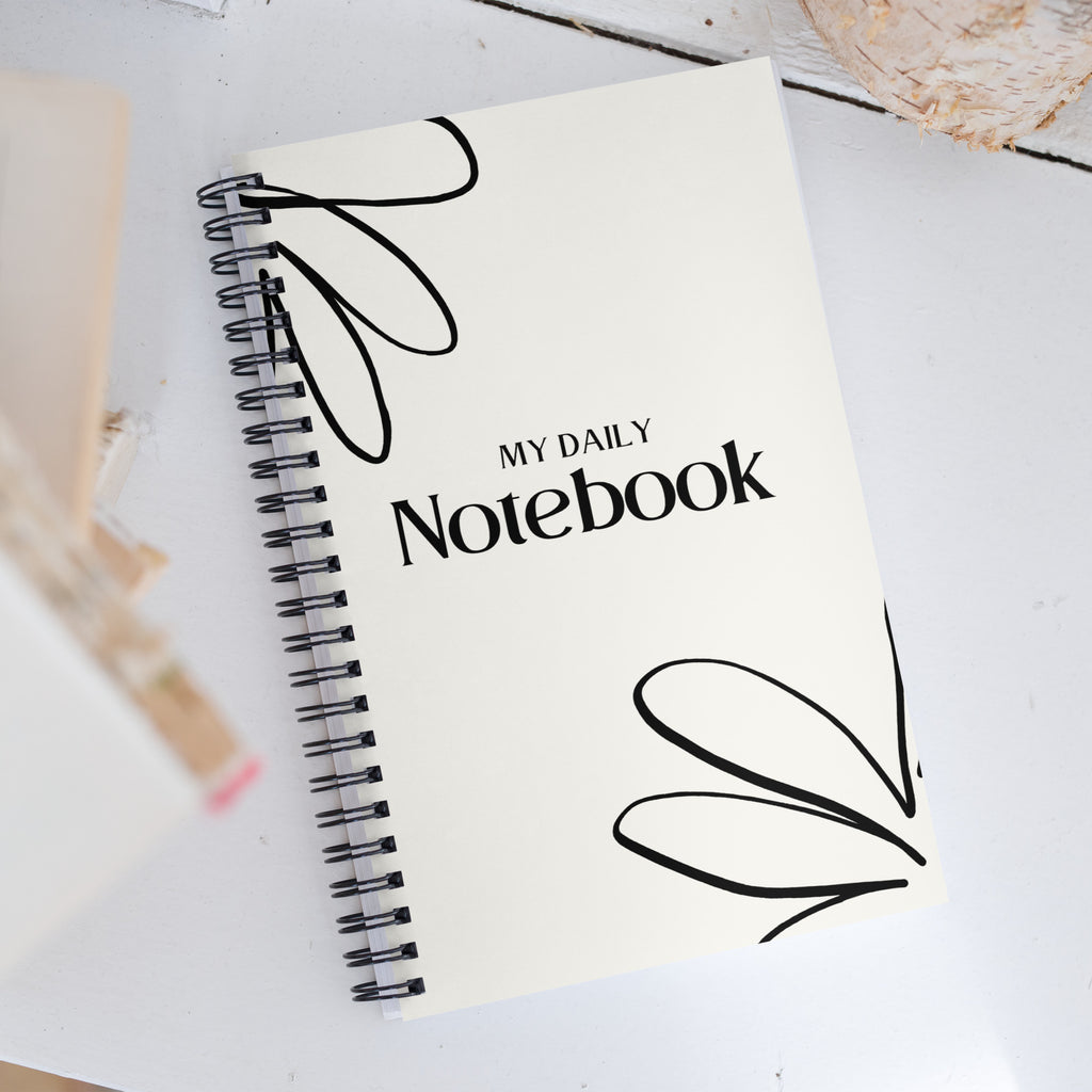 Spiral Floral Notebook - Mirfia