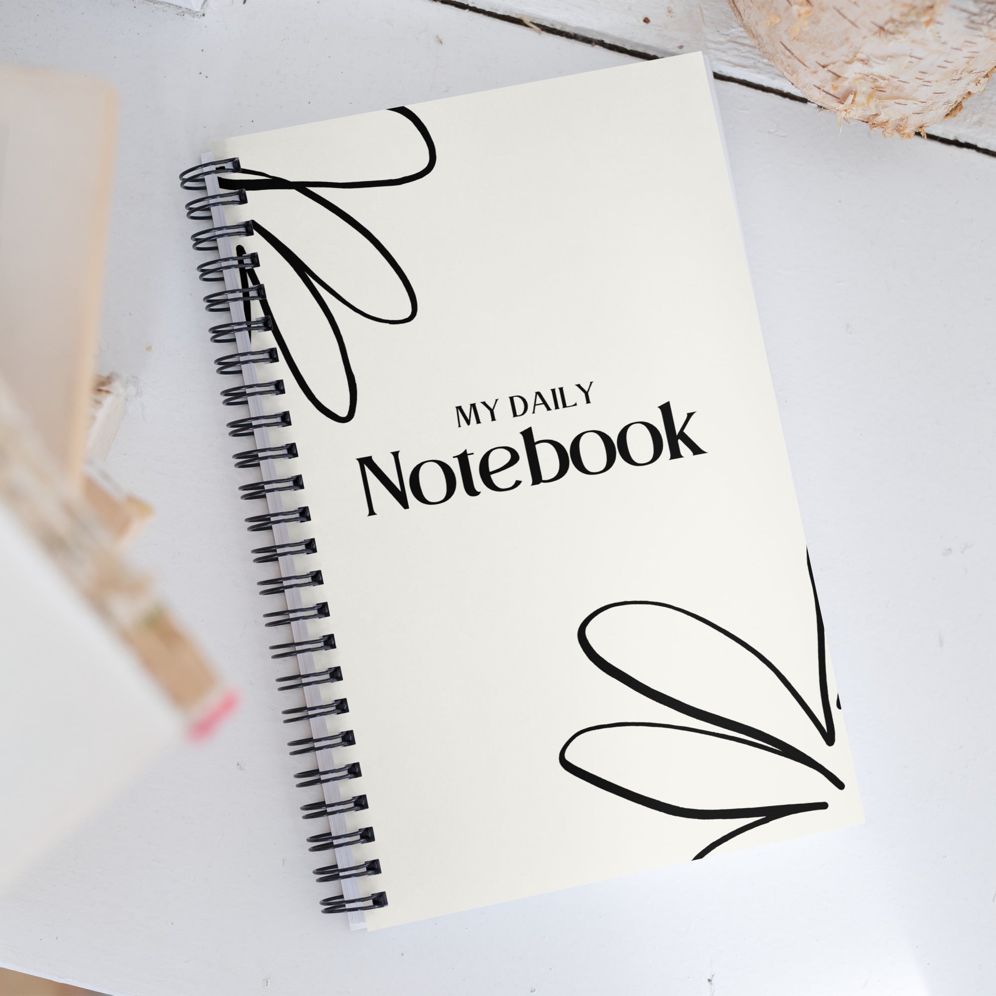 Spiral Floral Notebook - Mirfia