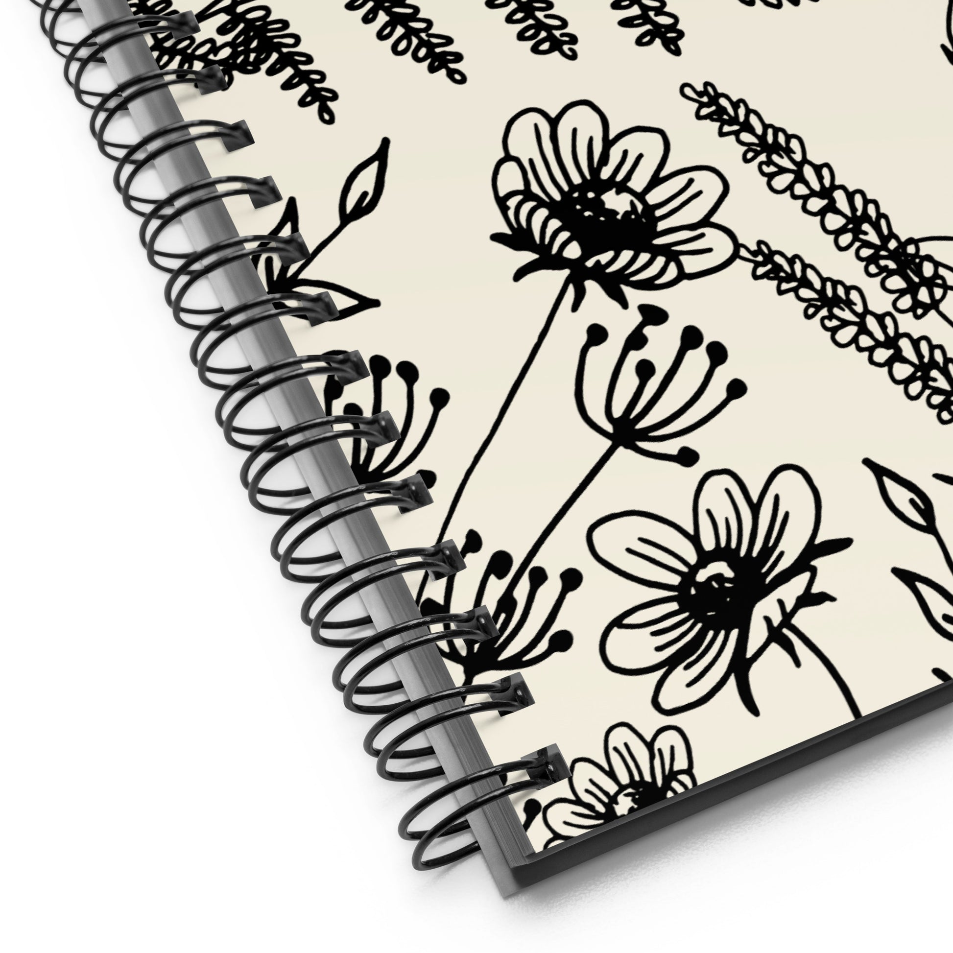 spiral floral notebook