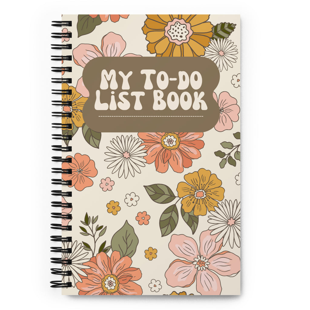 Spiral Floral Notebook - Mirfia