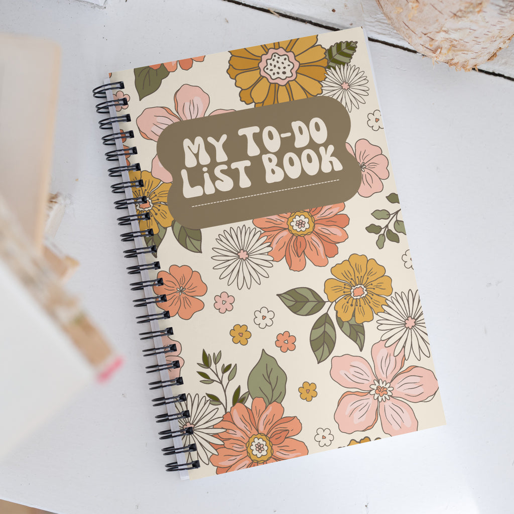 Spiral Floral Notebook - Mirfia