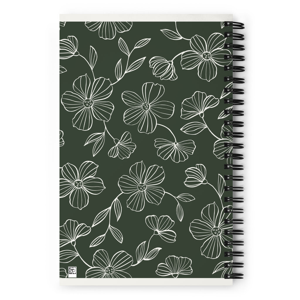 Spiral Floral Notebook - Mirfia