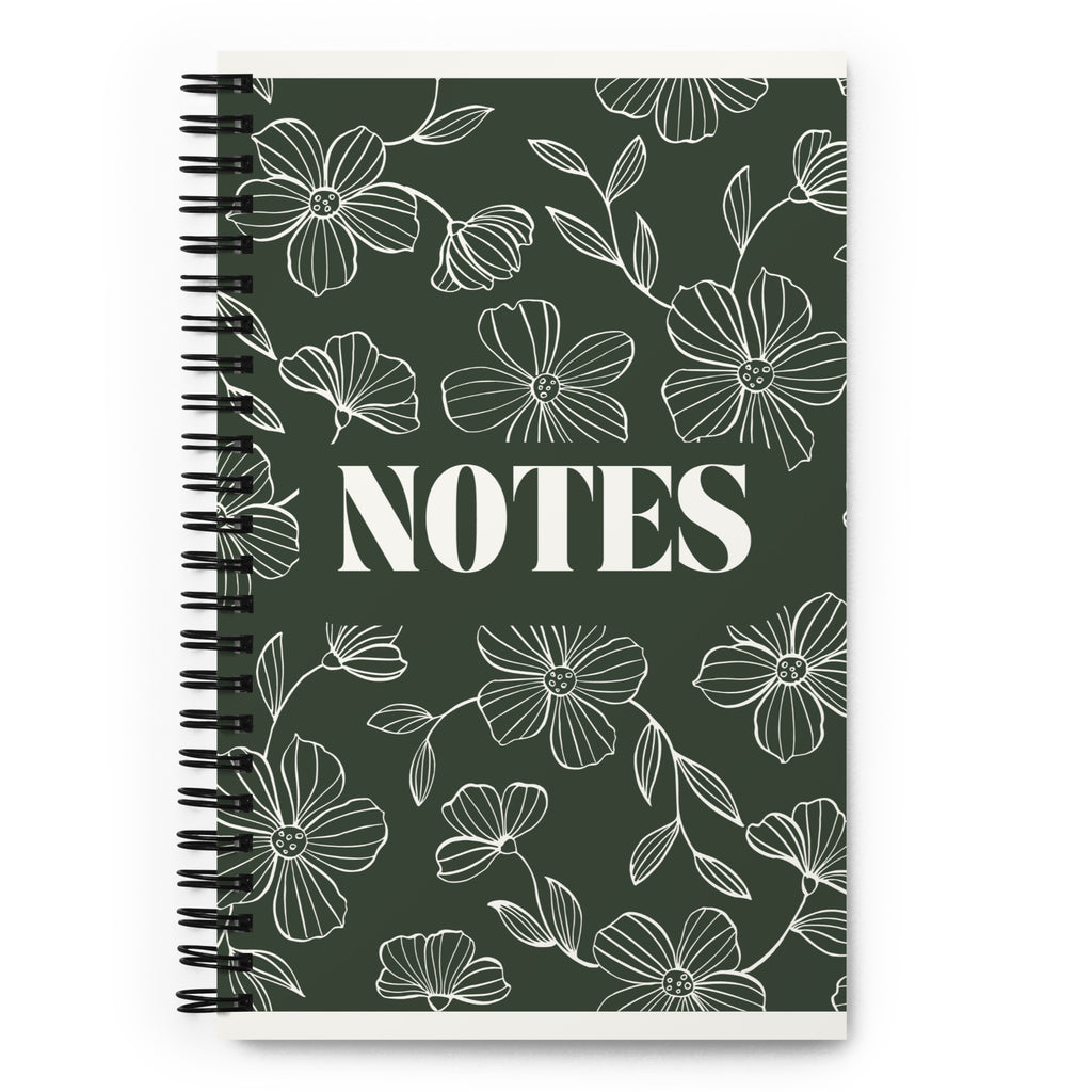 Spiral Floral Notebook - Mirfia