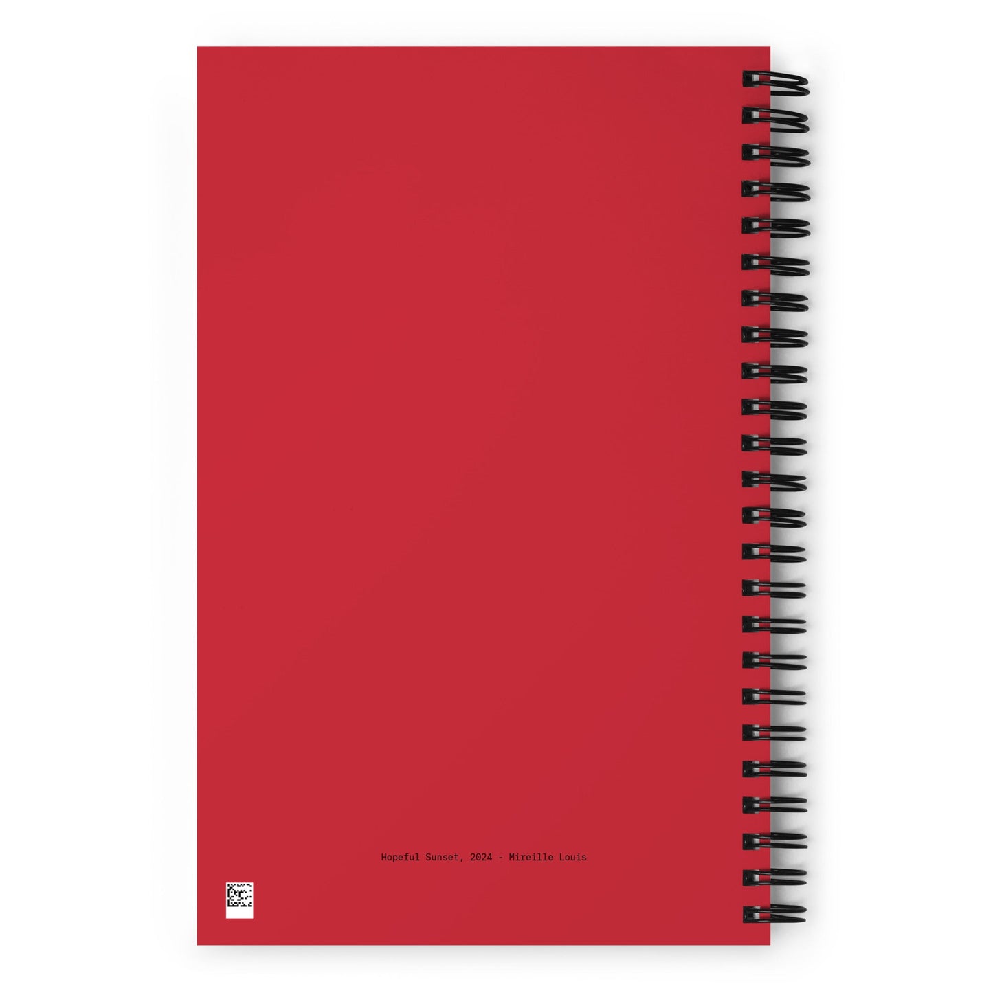 spiral floral notebook red 