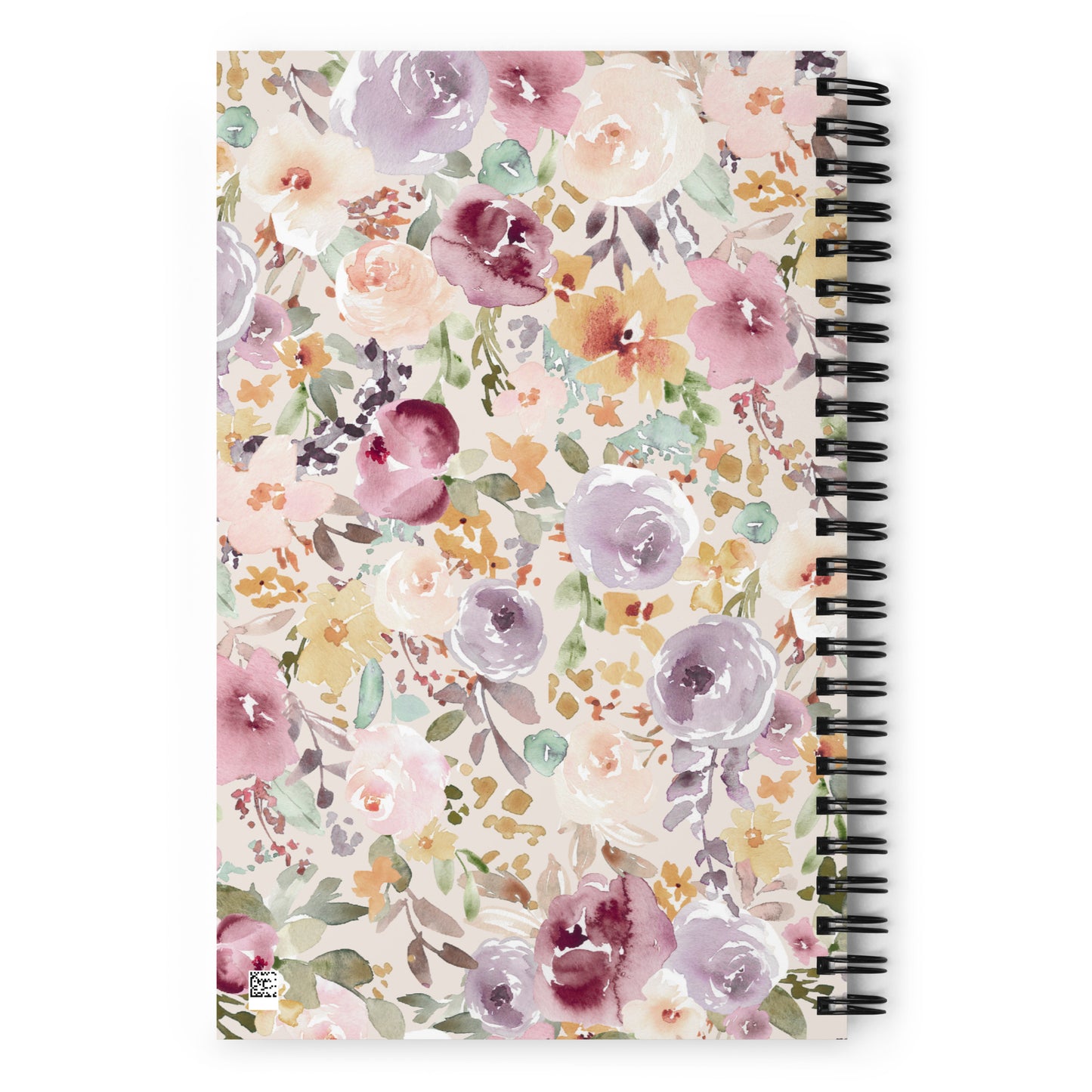 spiral floral notebook watercolor 