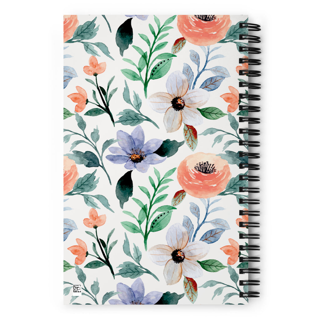 Spiral Floral Notebook - Mirfia