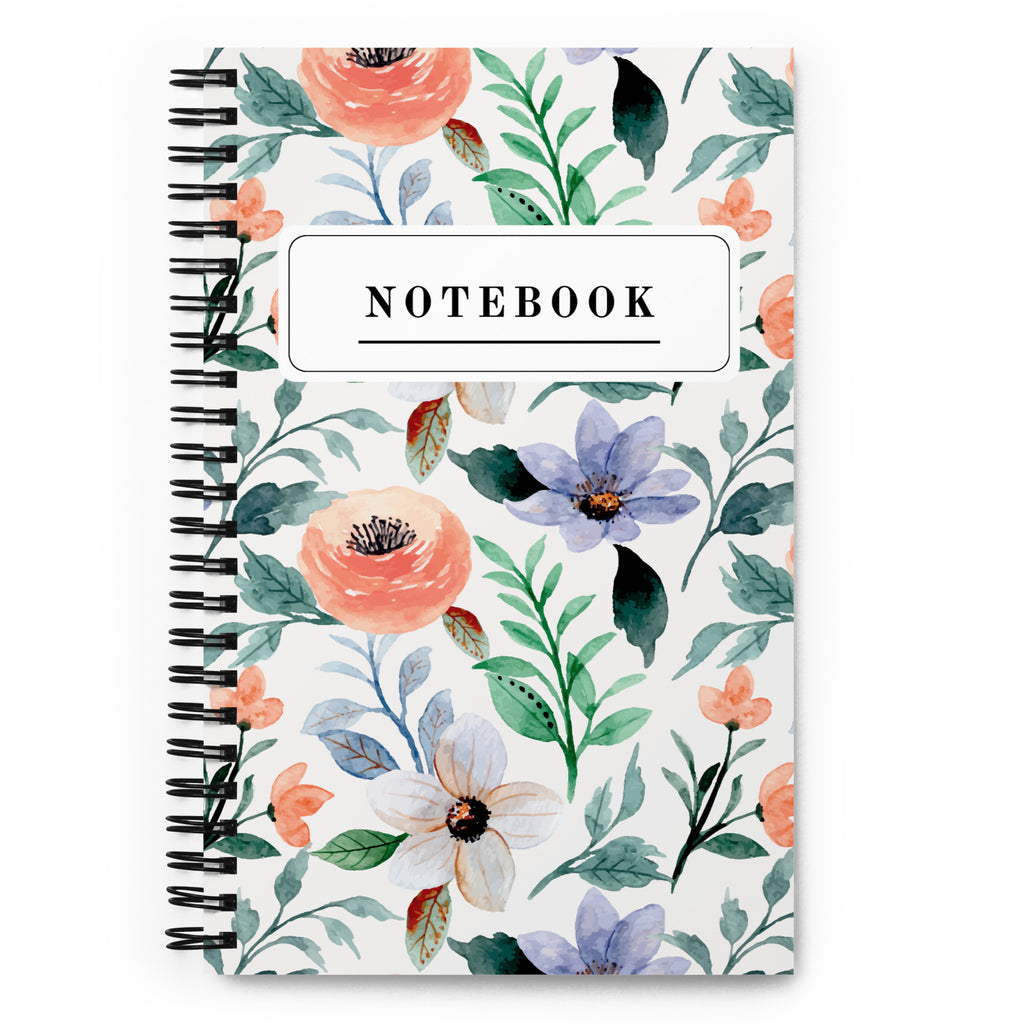 Spiral Floral Notebook - Mirfia