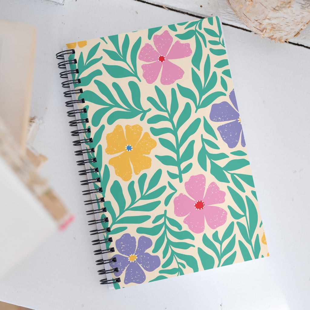 Spiral Floral Notebook - Mirfia
