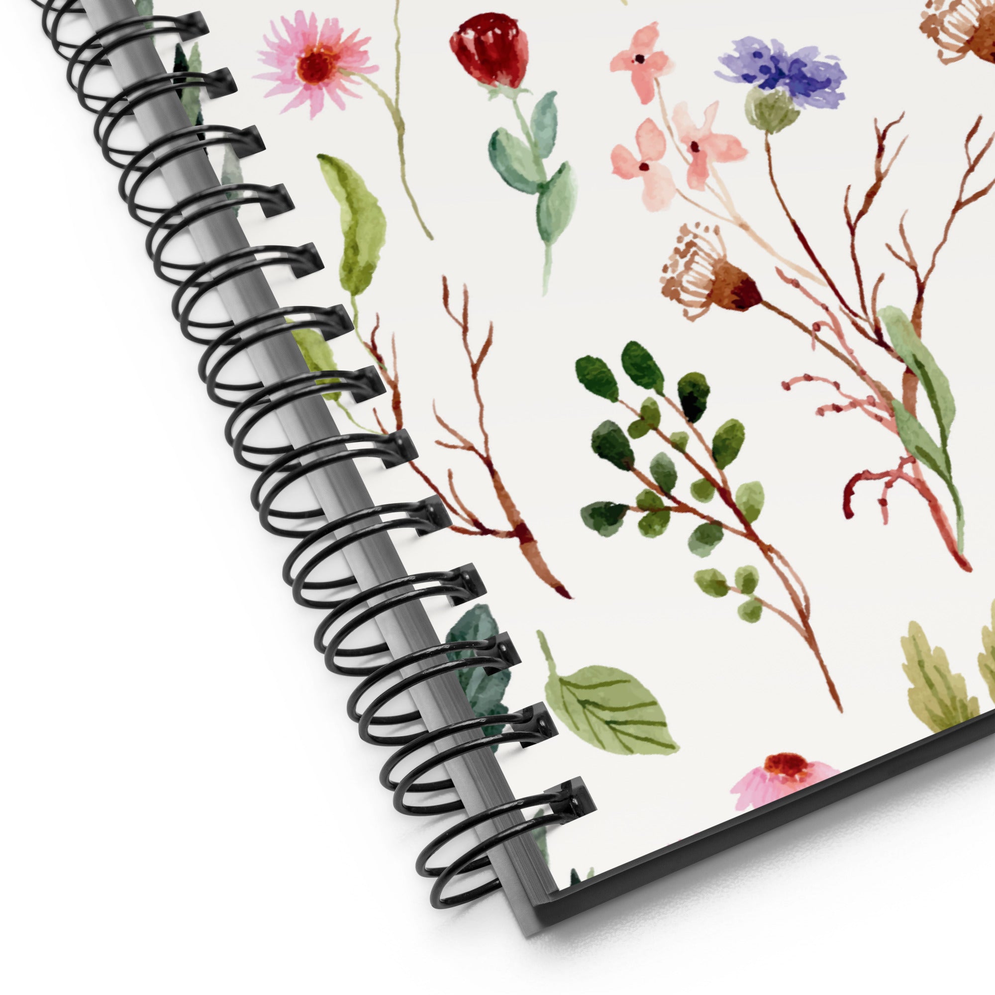 Spiral Floral Notebook - Mirfia