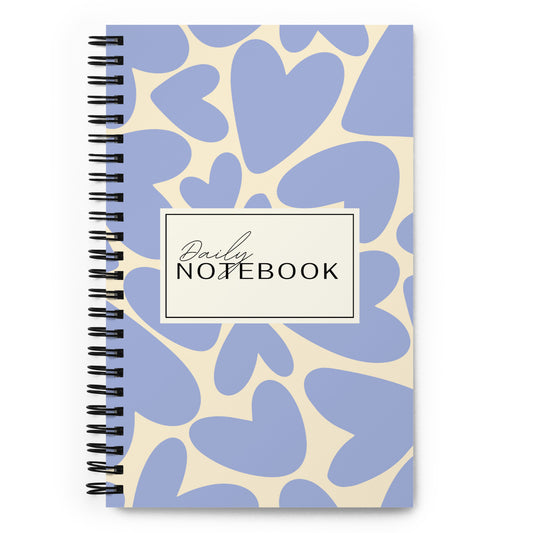 Spiral heart notebook