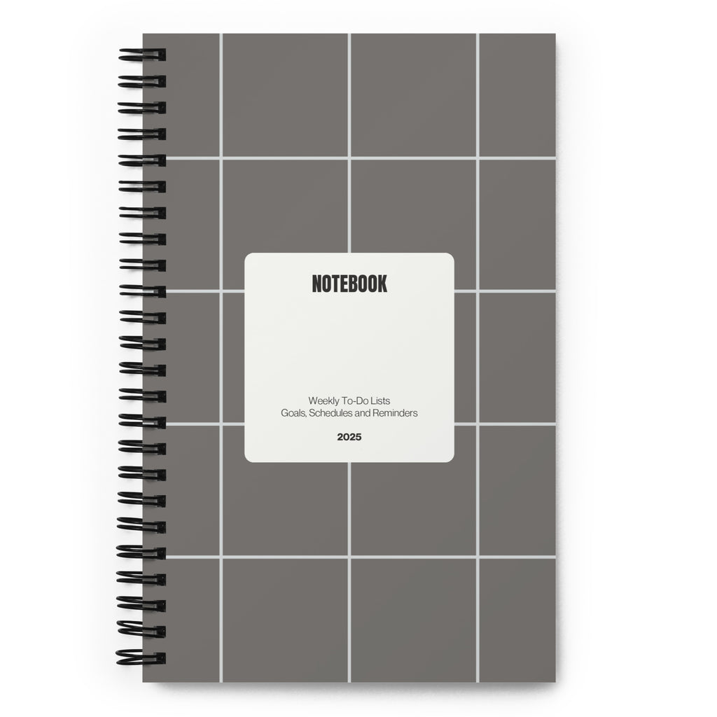 Spiral Gray Notebook - Mirfia