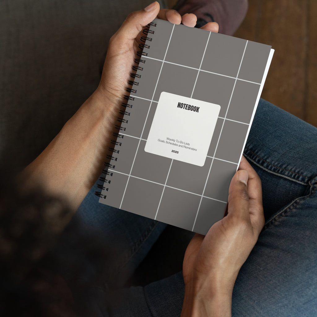 Spiral Gray Notebook - Mirfia