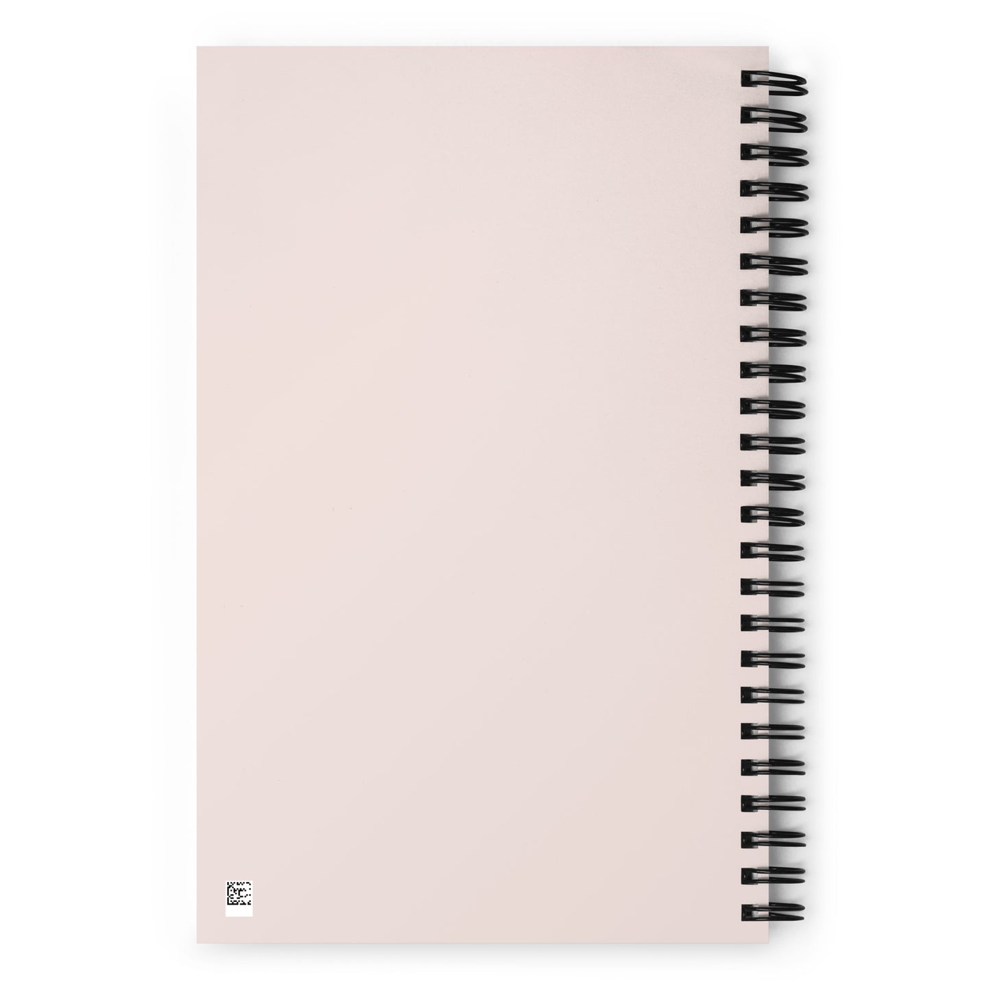 spiral pink notebook back