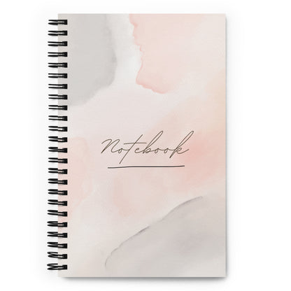 spiral pink notebook