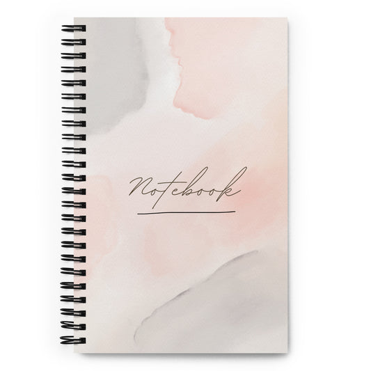 spiral pink notebook