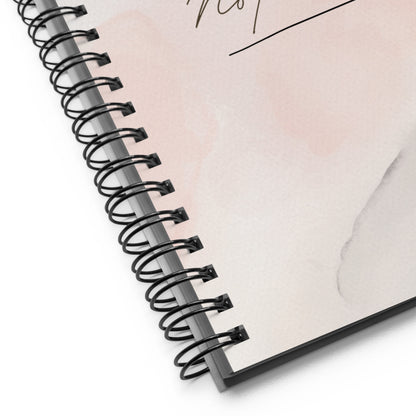 spiral pink notebook