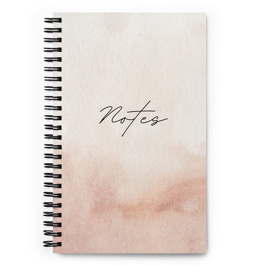 spiral pink notebook