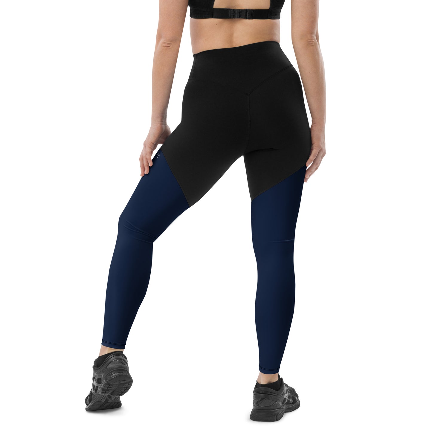 women's nay black high waist compression leggings, Humble Sportswear