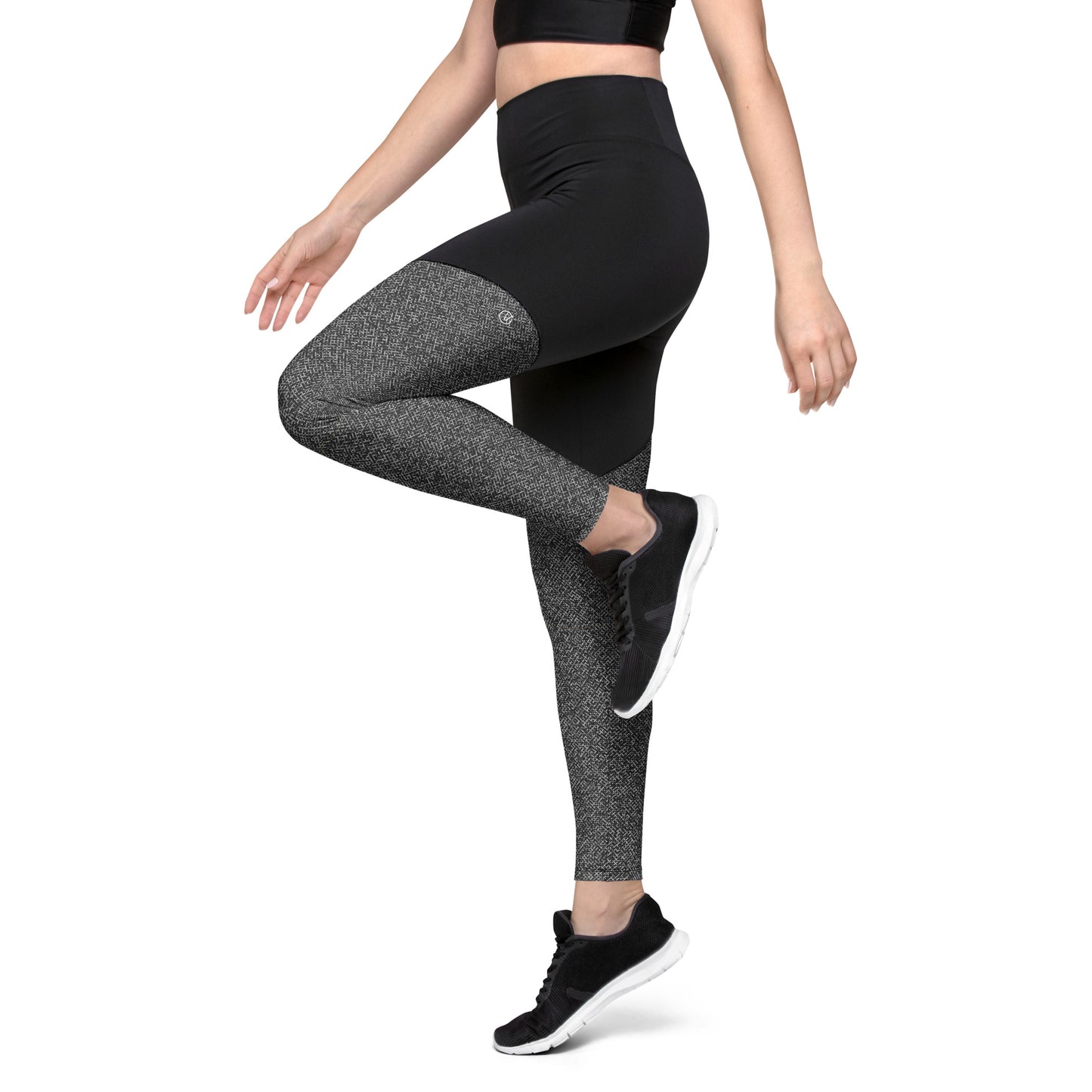 Humble Sportswear women's sports compression leggings pattens grey