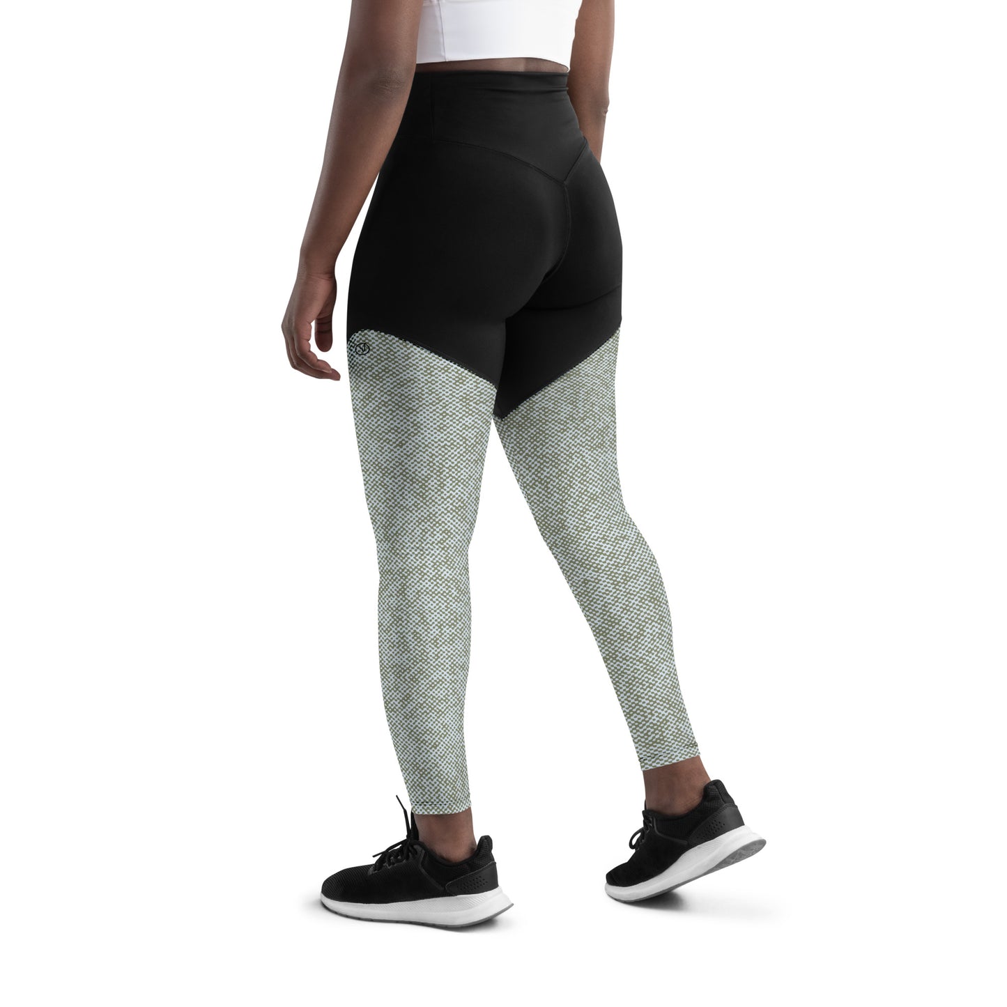 Humble Sportswear women's sports compression leggings motley opal all-over print