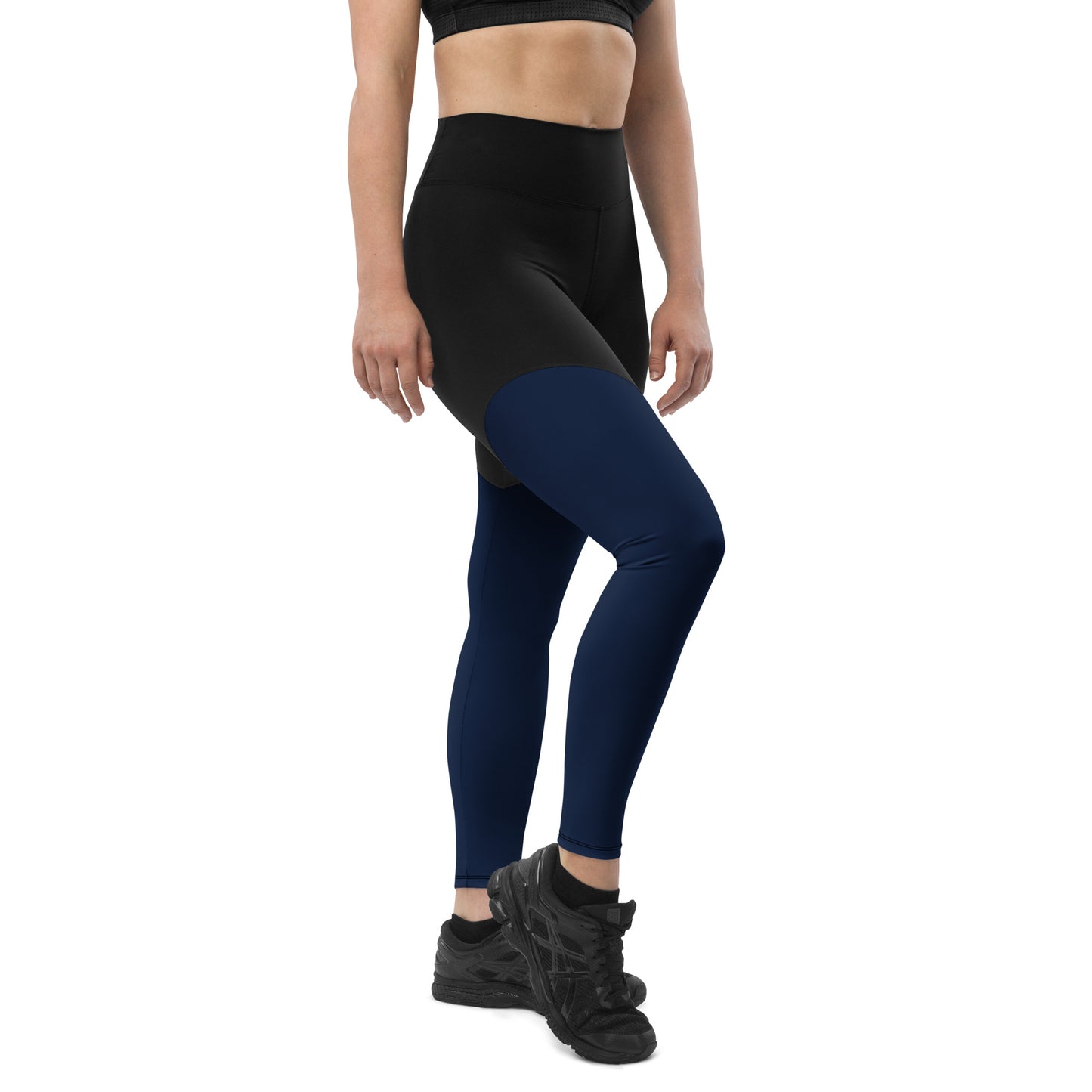 women's nay black high waist compression leggings, Humble Sportswear