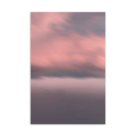 personalized greeting card, sunset sky greeting card
