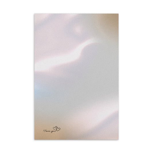 Mireille Fine Art, love greeting card, modern abstract greeting card 