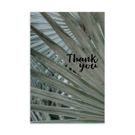 Mireille Fine Art, palm trees greeting card, thank you note cards