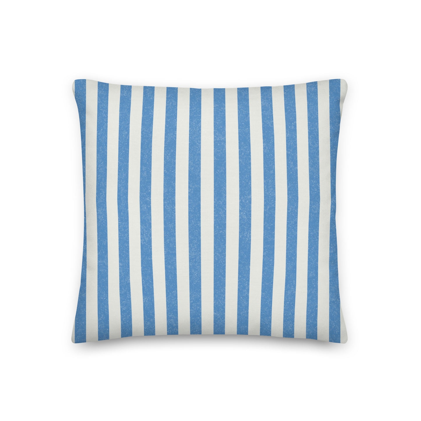Striped Blue Premium Throw Pillow - Mirfia