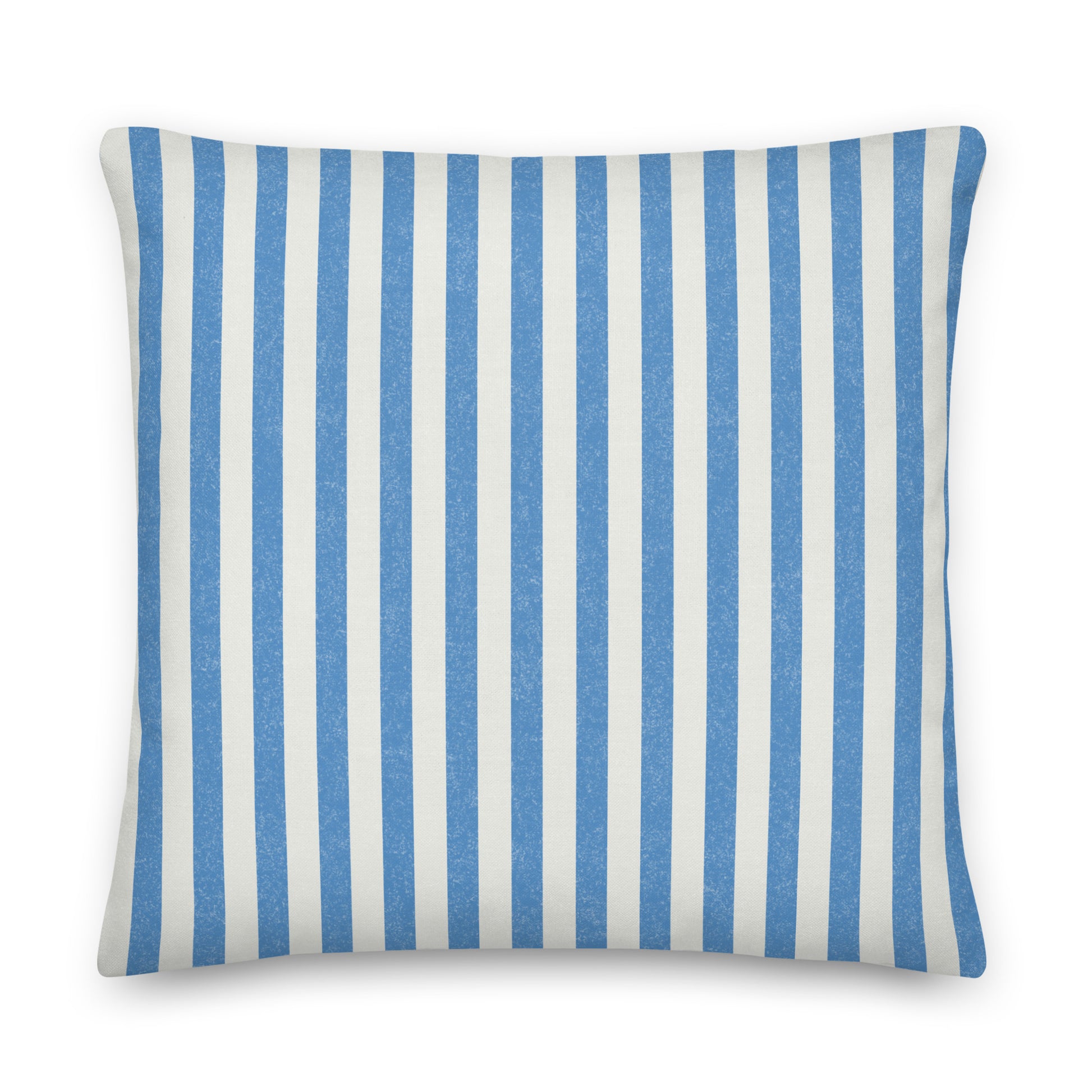 Striped Blue Premium Throw Pillow - Mirfia