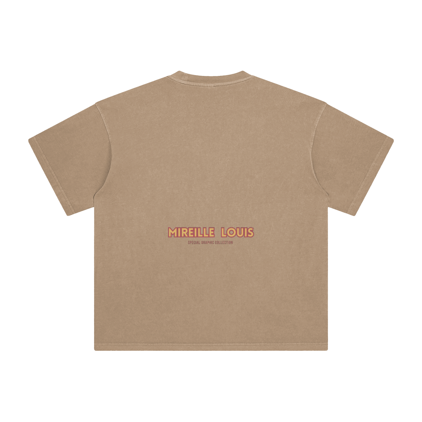Vintage washed enzyme cotton studio art short sleeve tee