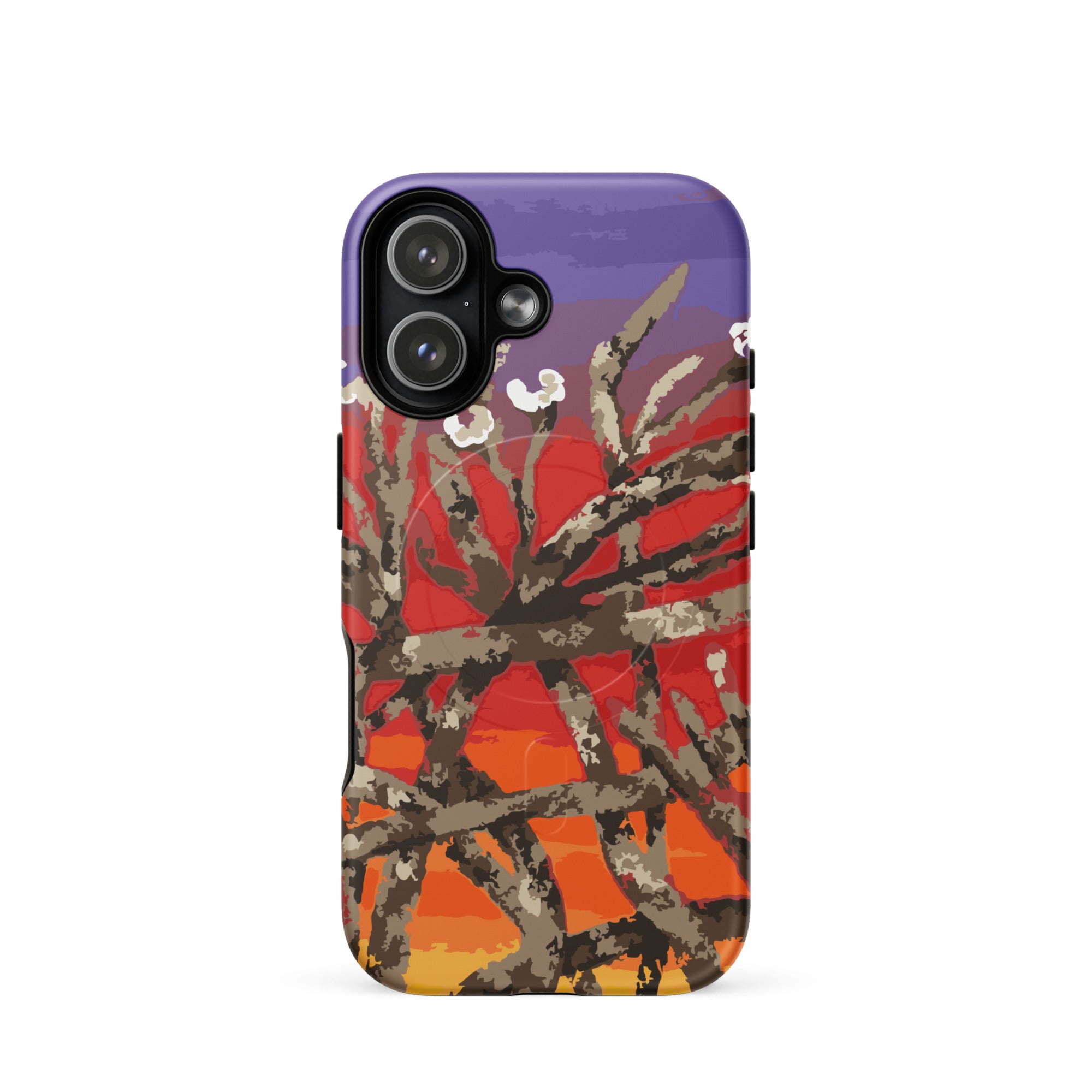 abstract flower sunset MagSafe phone case aesthetic 