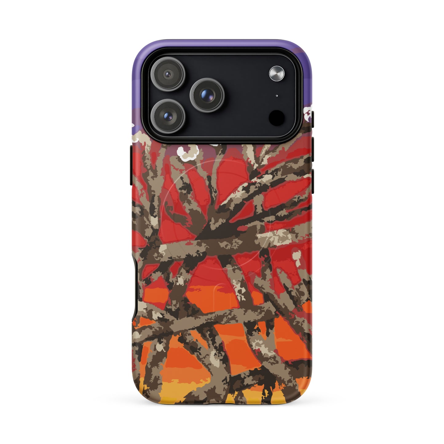 iPhone 17 pro max MagSafe phone case original abstract floral artwork