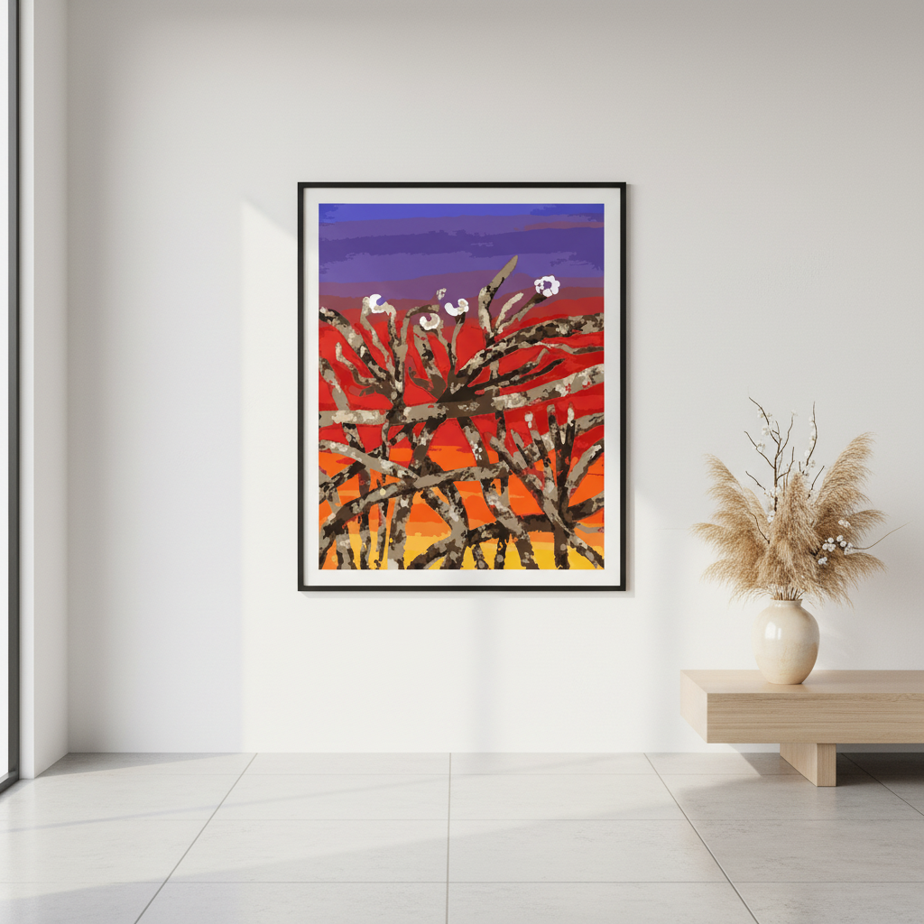 framed modern unset abstract wall art 