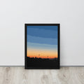 sunset coastal palm tree wall art piece