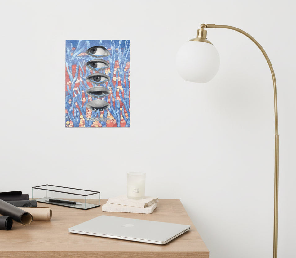 modern abstract face wall art for home decor 