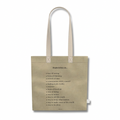 The Art Tote by MIRFIA in beige cotton-linen fabric with natural handles