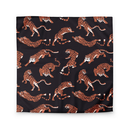 Black Tiger Print Duvet Cover - Mirfia