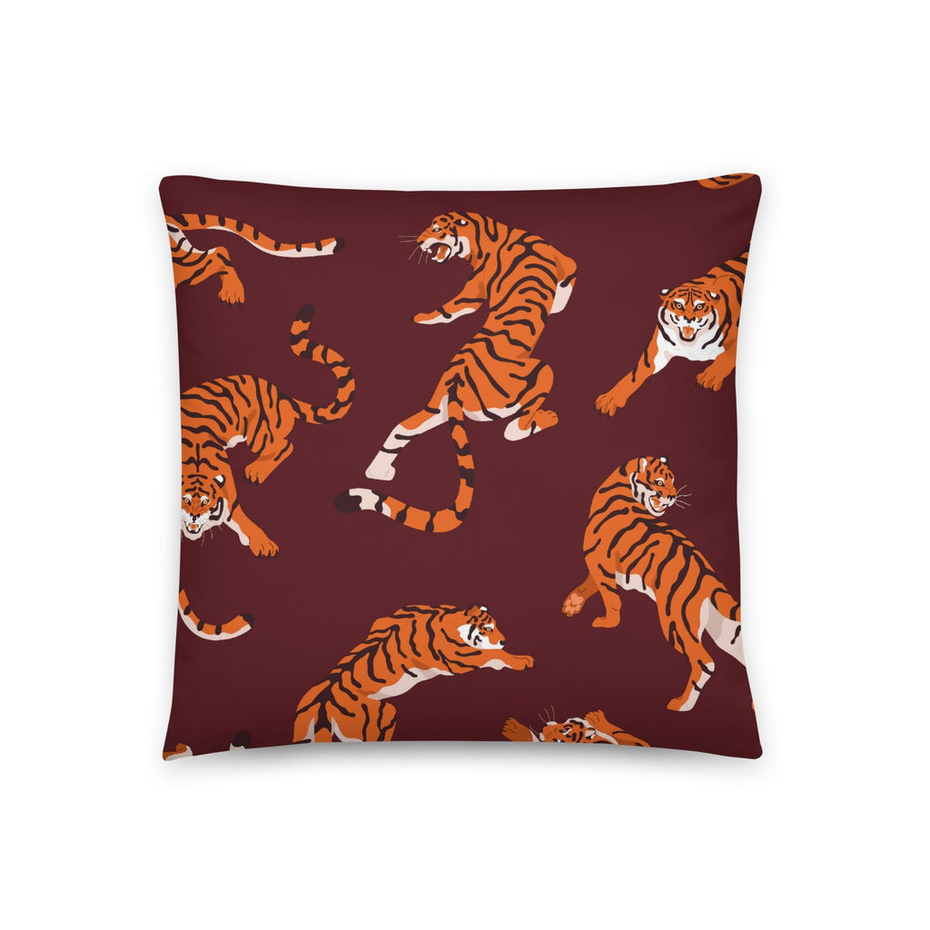 Tiger Print Throw Pillow - Mirfia