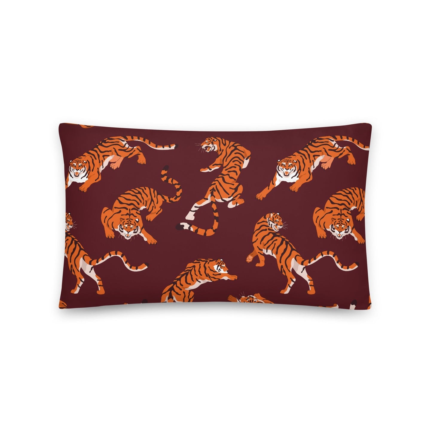 Tiger Print Throw Pillow - Mirfia