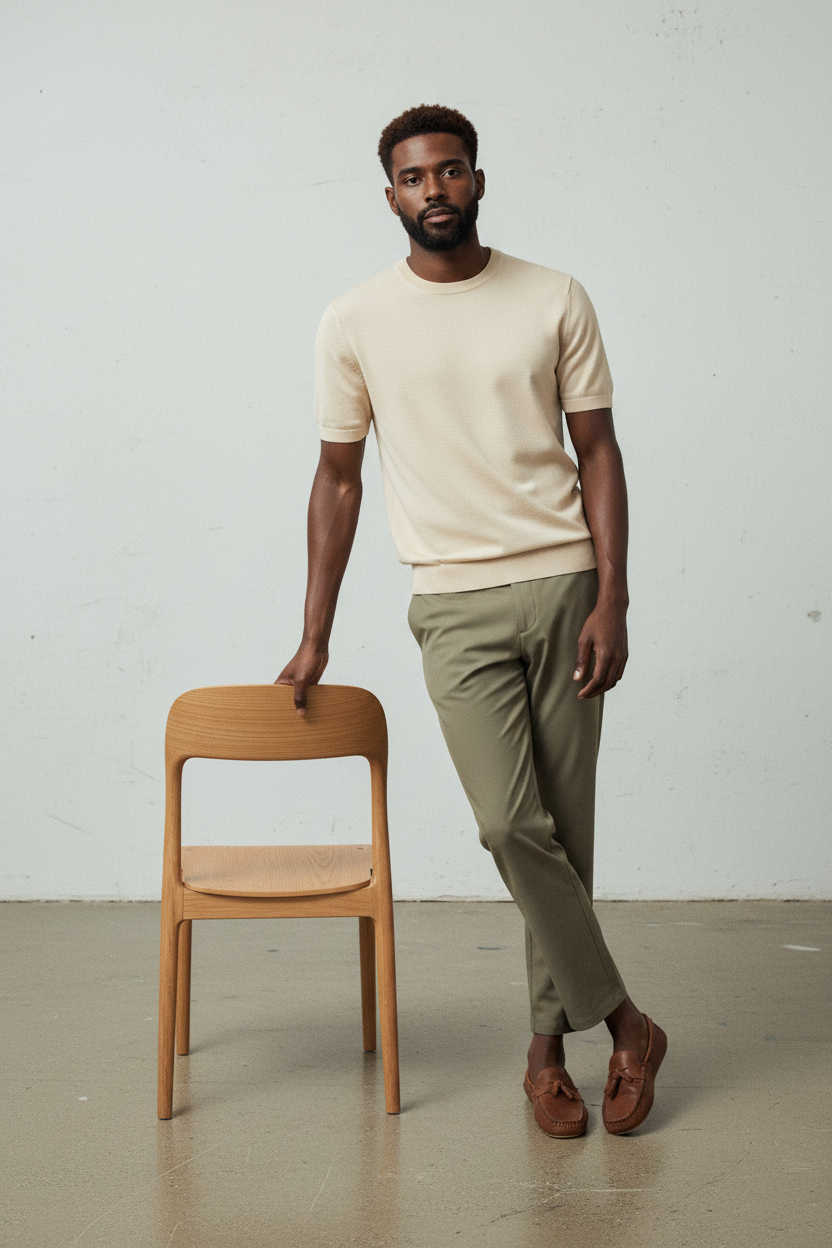 Crewneck Knit Tee