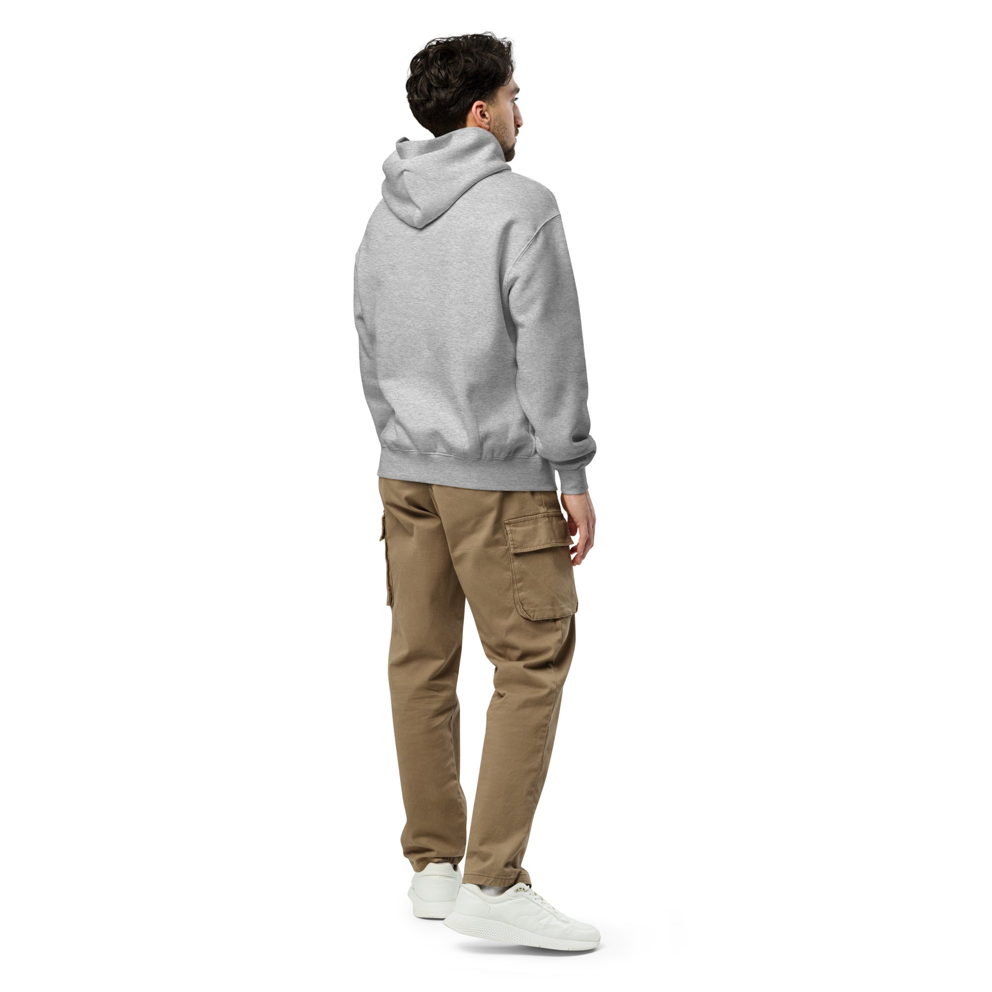 Humble Sportswear, men's long sleeve sport grey oversized hoodie