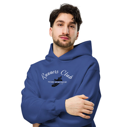 Humble Sportswear men's blue long sleeve oversized cotton hoodie