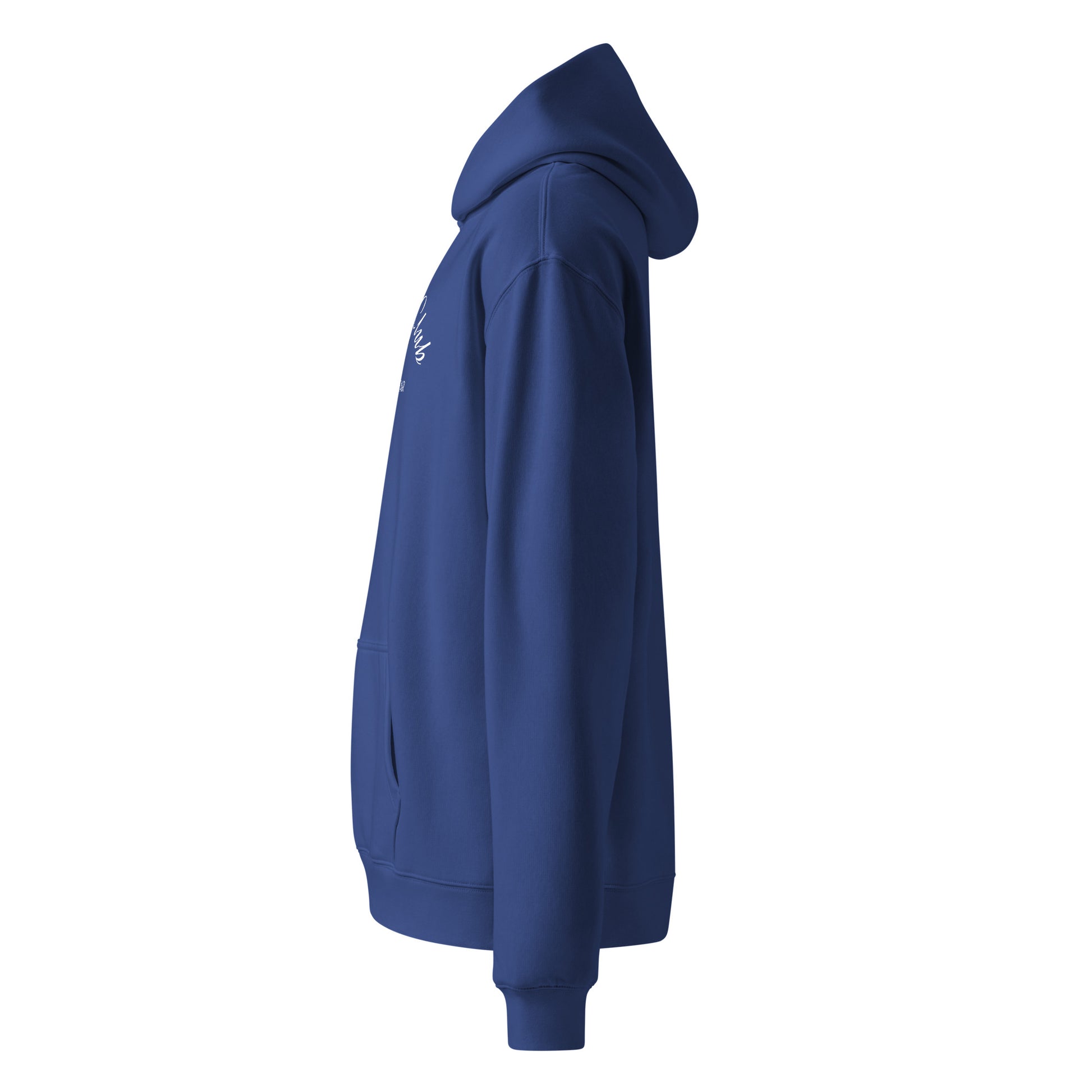 Humble Sportswear men's blue long sleeve oversized cotton hoodie