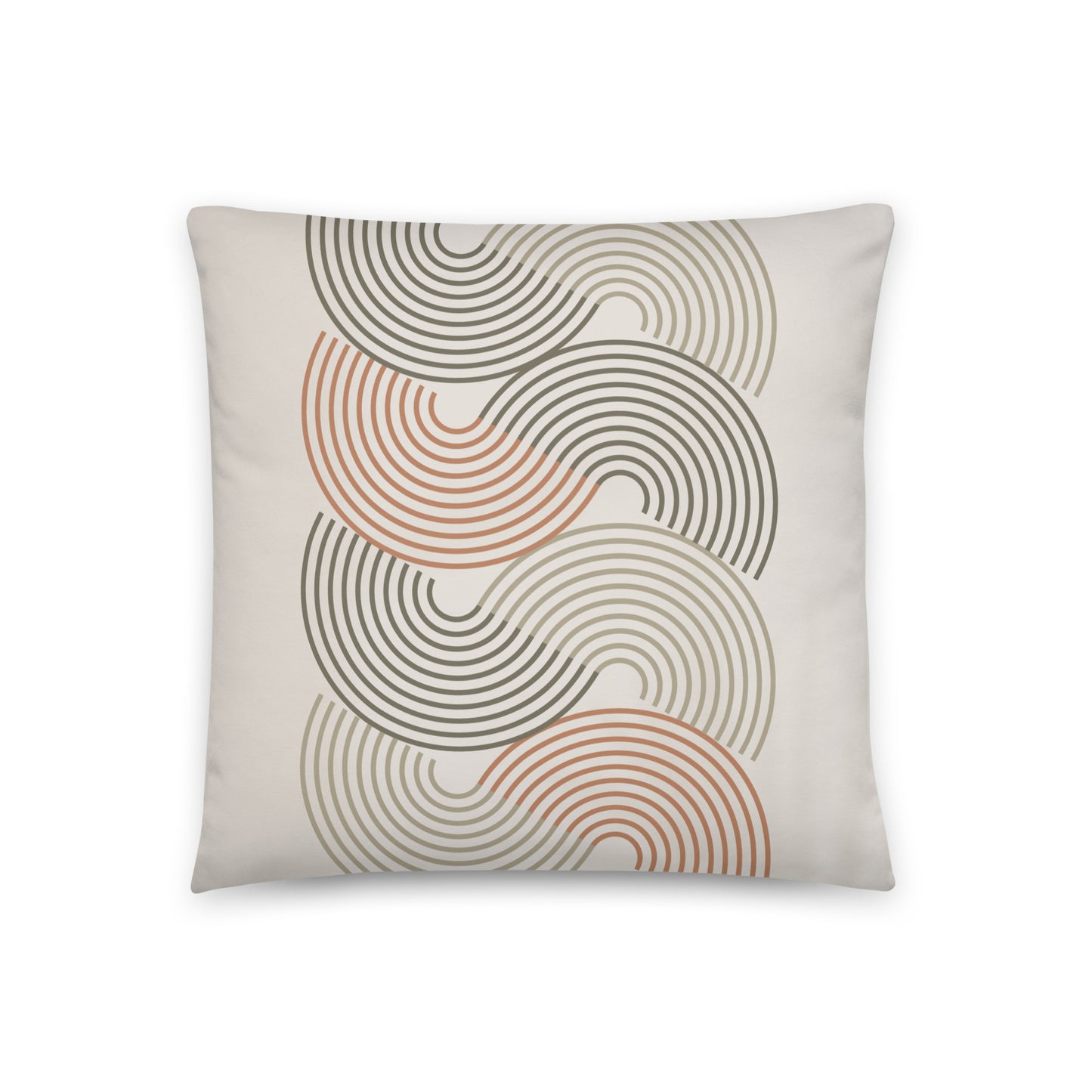 Vintage Retro Geometric Throw Pillow - Mirfia