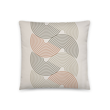 Vintage Retro Geometric Throw Pillow - Mirfia