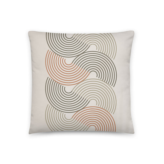 Vintage Retro Geometric Throw Pillow - Mirfia