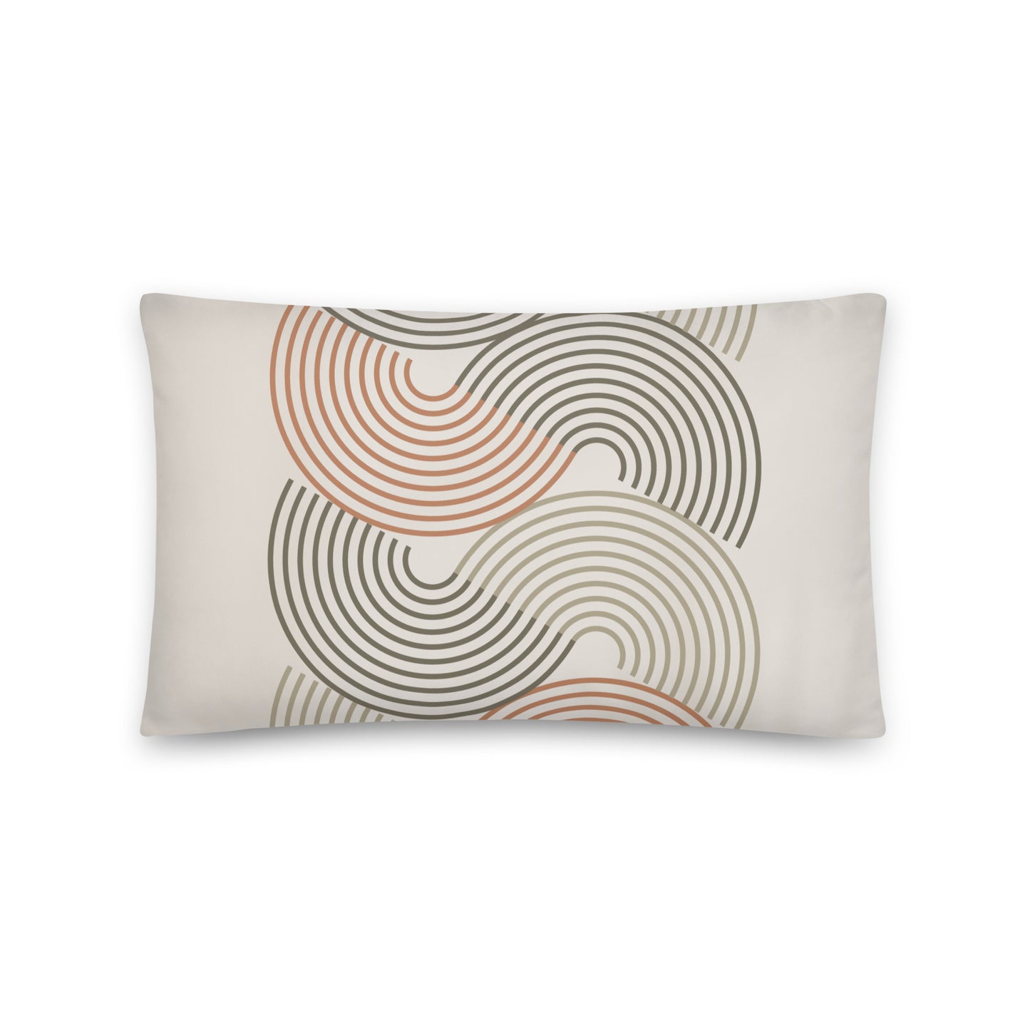Vintage Retro Geometric Throw Pillow - Mirfia