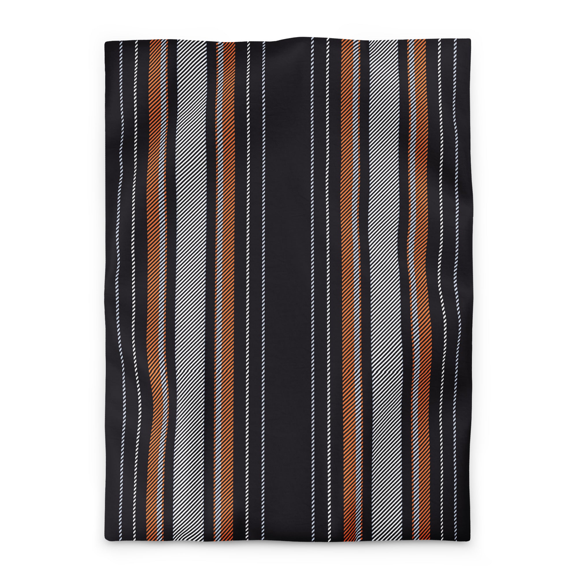 black striped microfiber duvet cover 