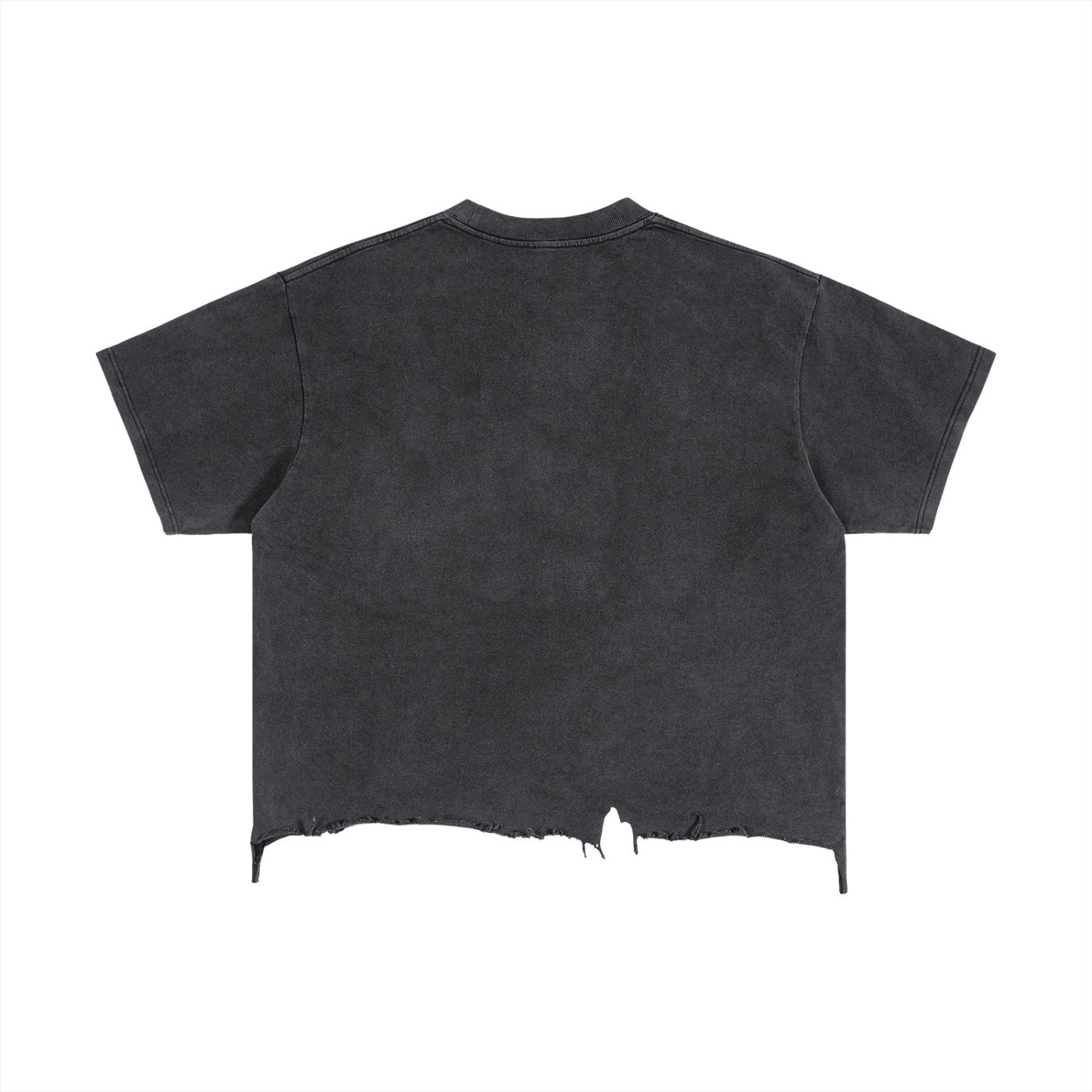 Vintage Wash Distressed Boxy T-Shirt - Mirfia